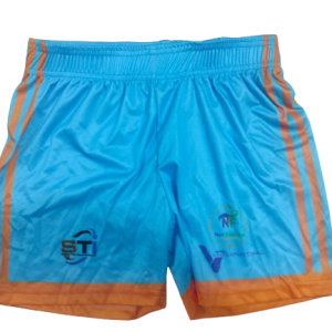 15.Sublimation printed Customized BOY's SHORTPANT WITH SIDE POCKET + JOINED WAISTBAND ( 3.5 CM ELASTIC) + DRAWSTRING COMING OUT FROM INSIDE + NO SIDE POCKET