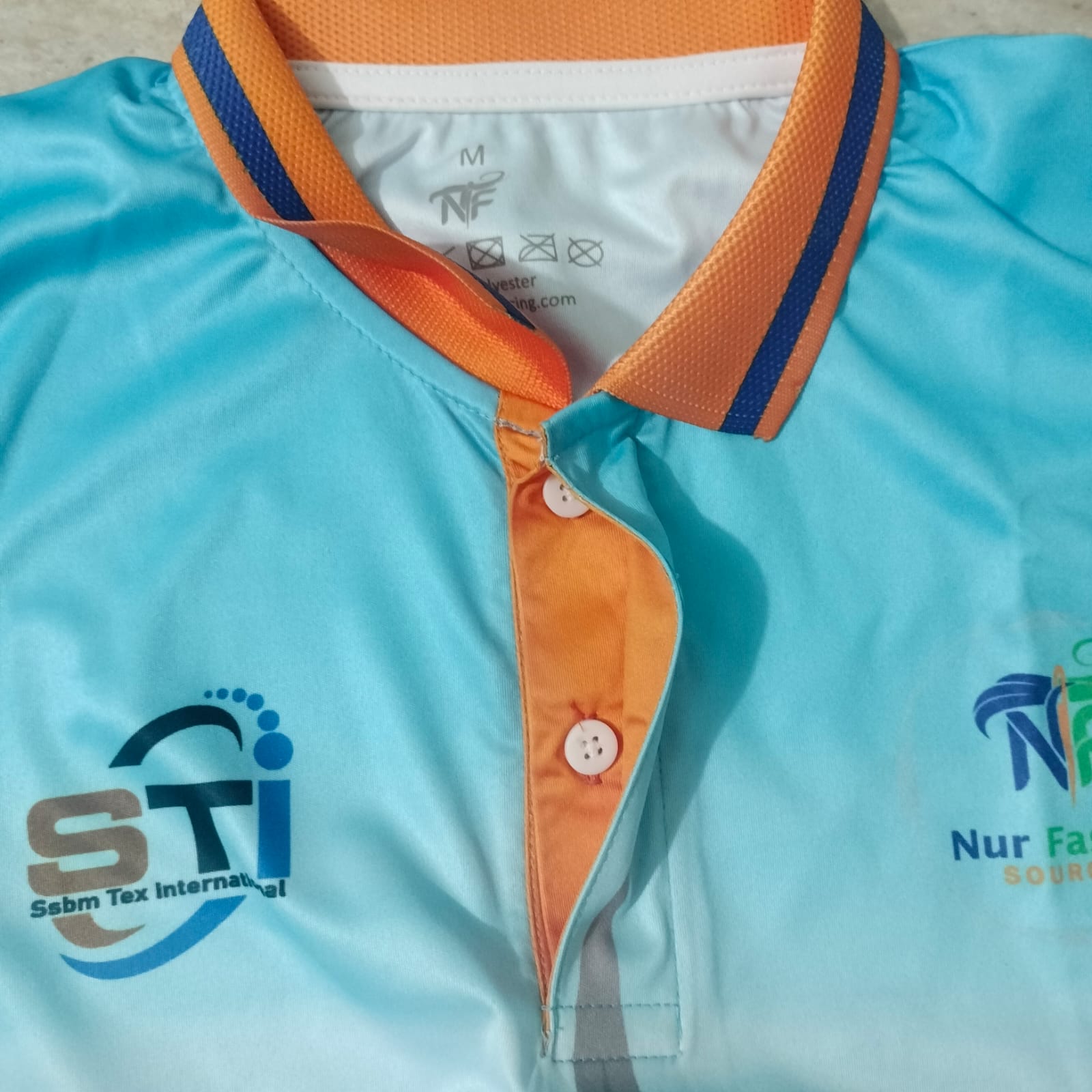 4.Sublimation printed Customized MEN's, 1/1 SLEEVE POLO-SHIRT - SETTING SLEEVE + SOLID KNITED COLLAR & HEMED CUFF +BACK NECK TAPE, - Image 4
